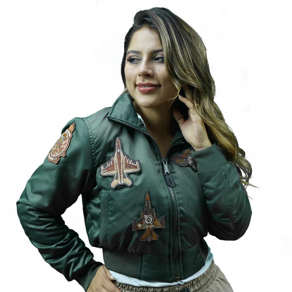 Super Nylon Jacket Green Women’s Top Gun