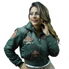 Super Nylon Jacket Green Women’s Top Gun