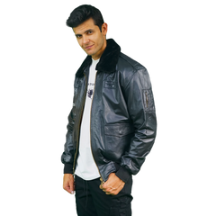 Men’s C A1 Embroidered Black Jacket