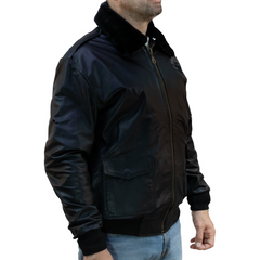 Aviator Jacket – Customizable Black Top Gun