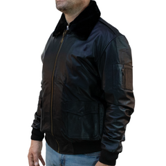 Aviator Jacket – Customizable Black Top Gun