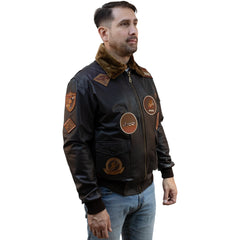 Aviator Jacket with Patches 2