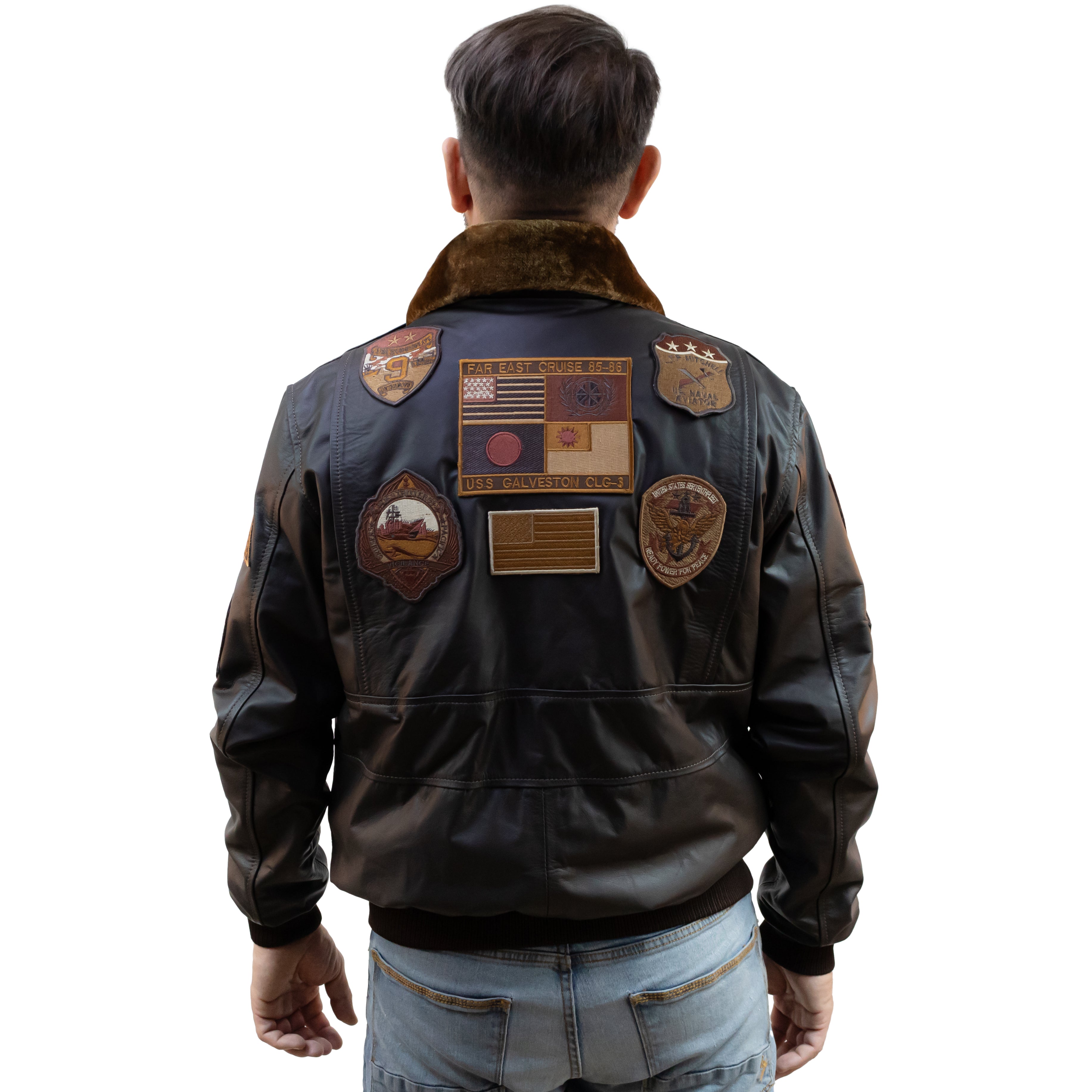 Aviator Jacket with Patches 2