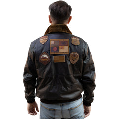 Aviator Jacket with Patches 2