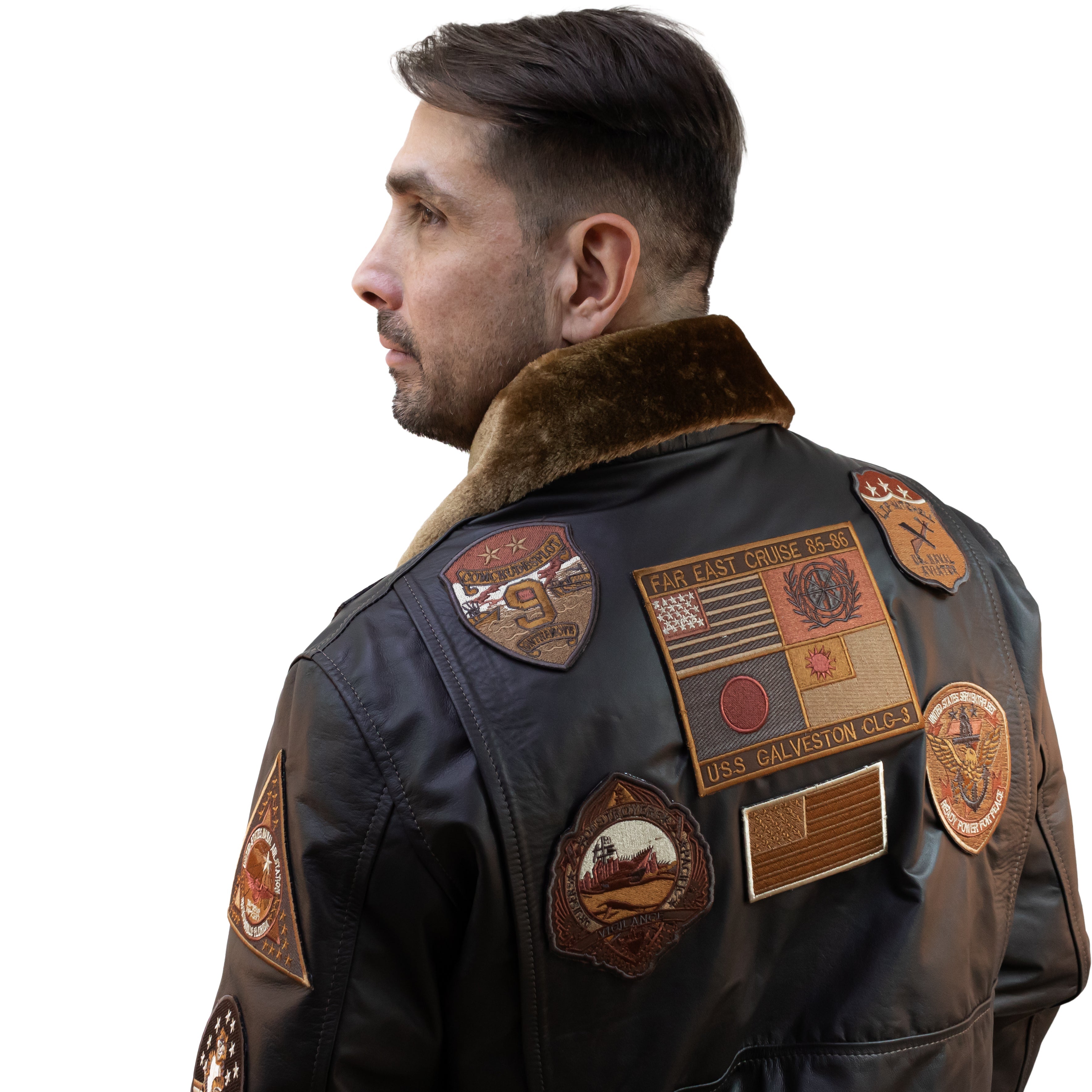 Aviator Jacket with Patches 2