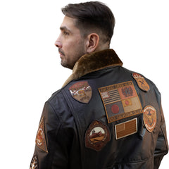 Aviator Jacket with Patches 2