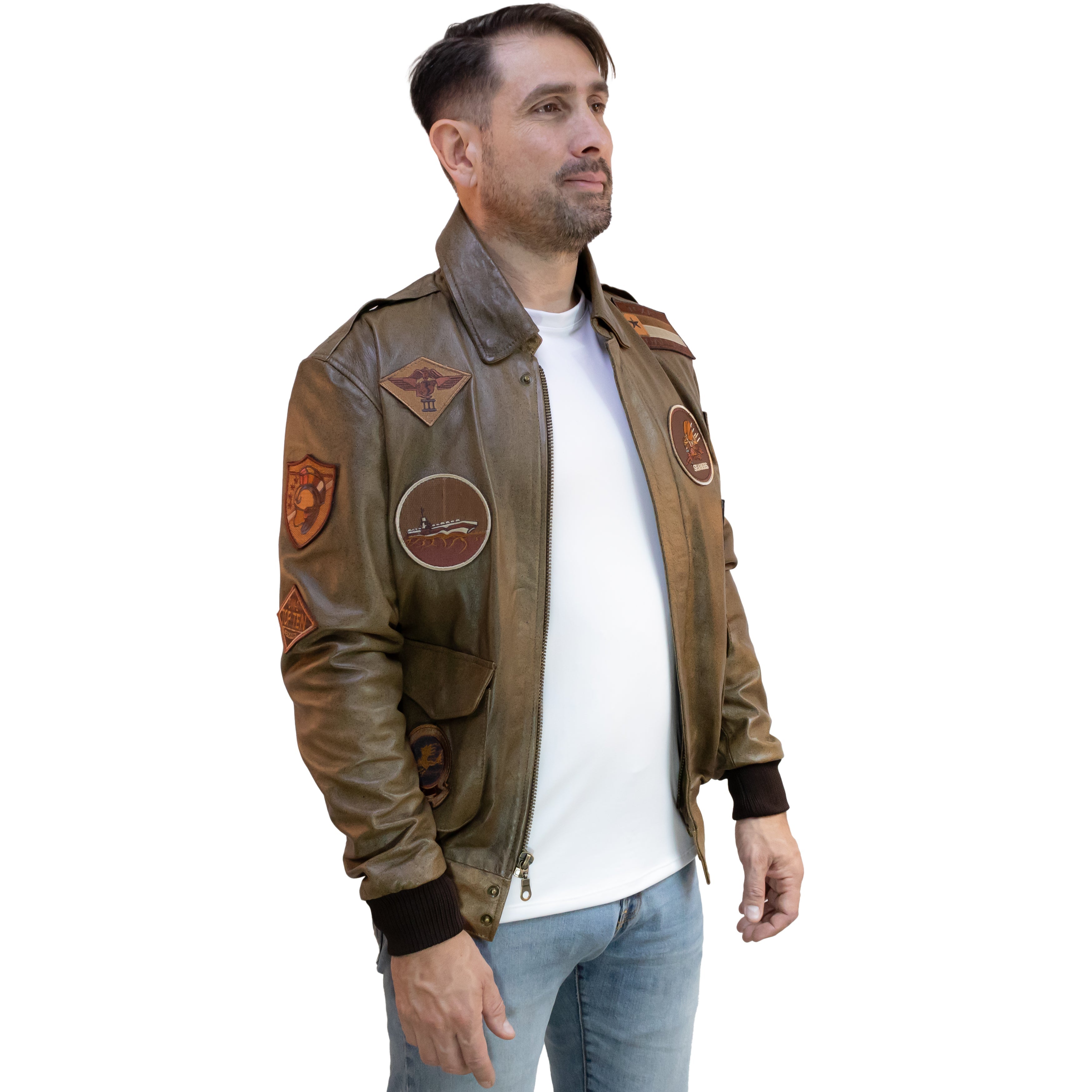 Magiver Jacket with Patches – Top Gun Honey
