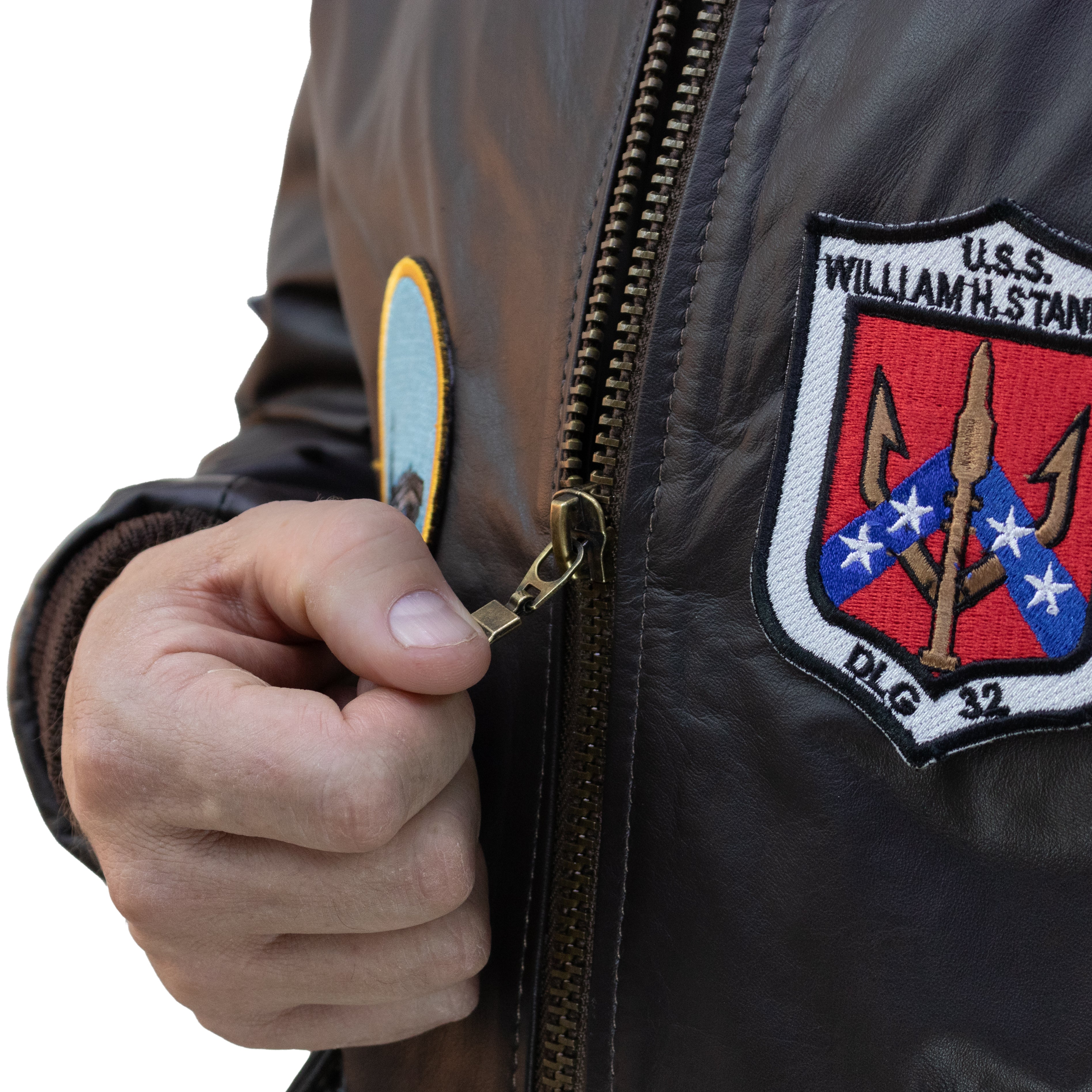 Aviator Jacket with Patches 3
