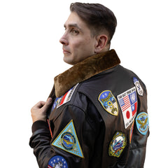 Aviator Jacket with Patches 3