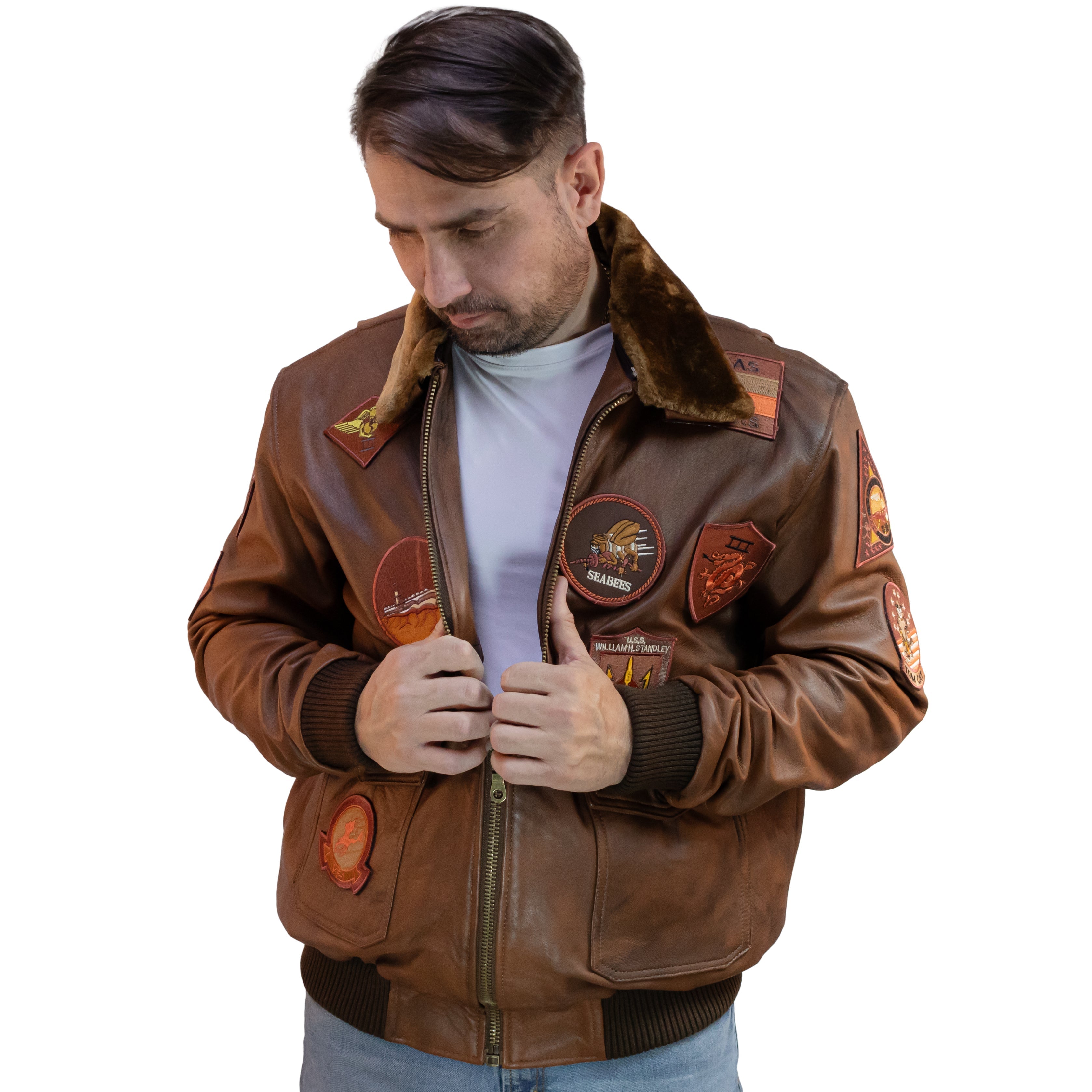 Top Gun Aviator Jacket – Customizable Honey Edition