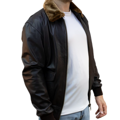 Aviator Jacket – Customizable Brown Top Gun