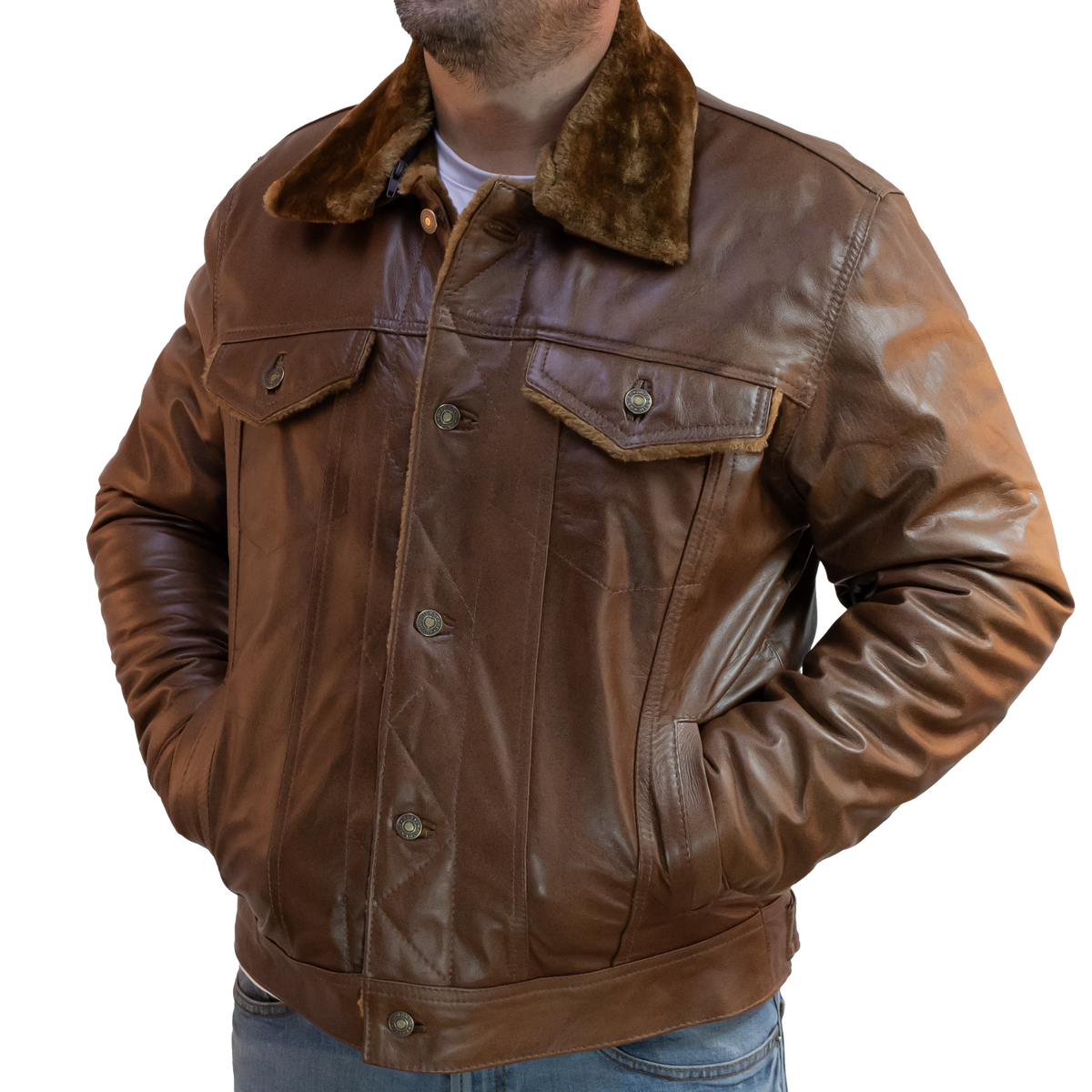 Aviator Jacket – Classic Denim Customizable