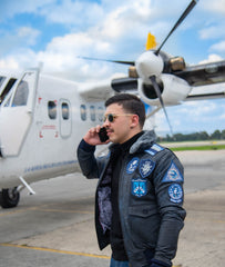 Top Gun Aviator Jacket – Black