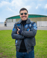 Top Gun Aviator Jacket – Black