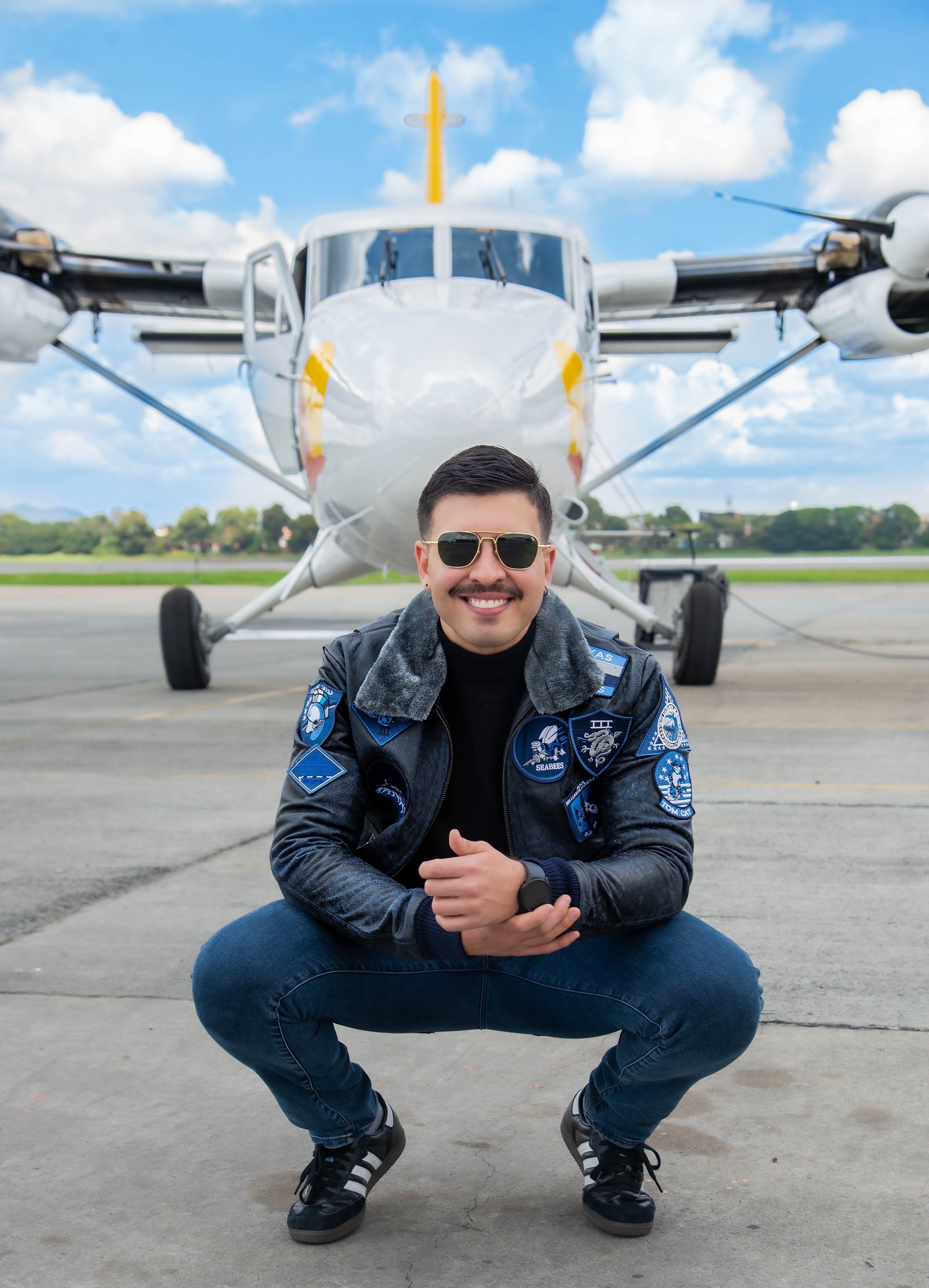 Top Gun Aviator Jacket – Black
