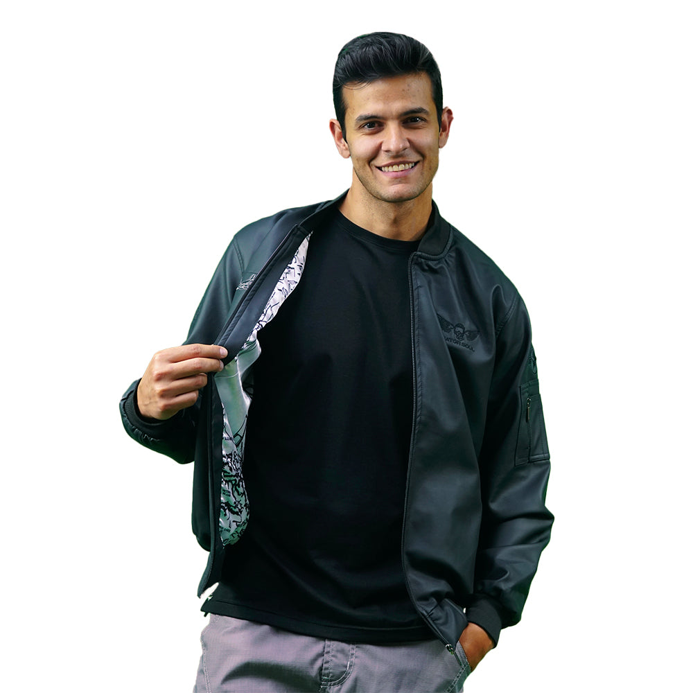 Men’s F-35 Bomber Jacket – Premium Synthetic Leather