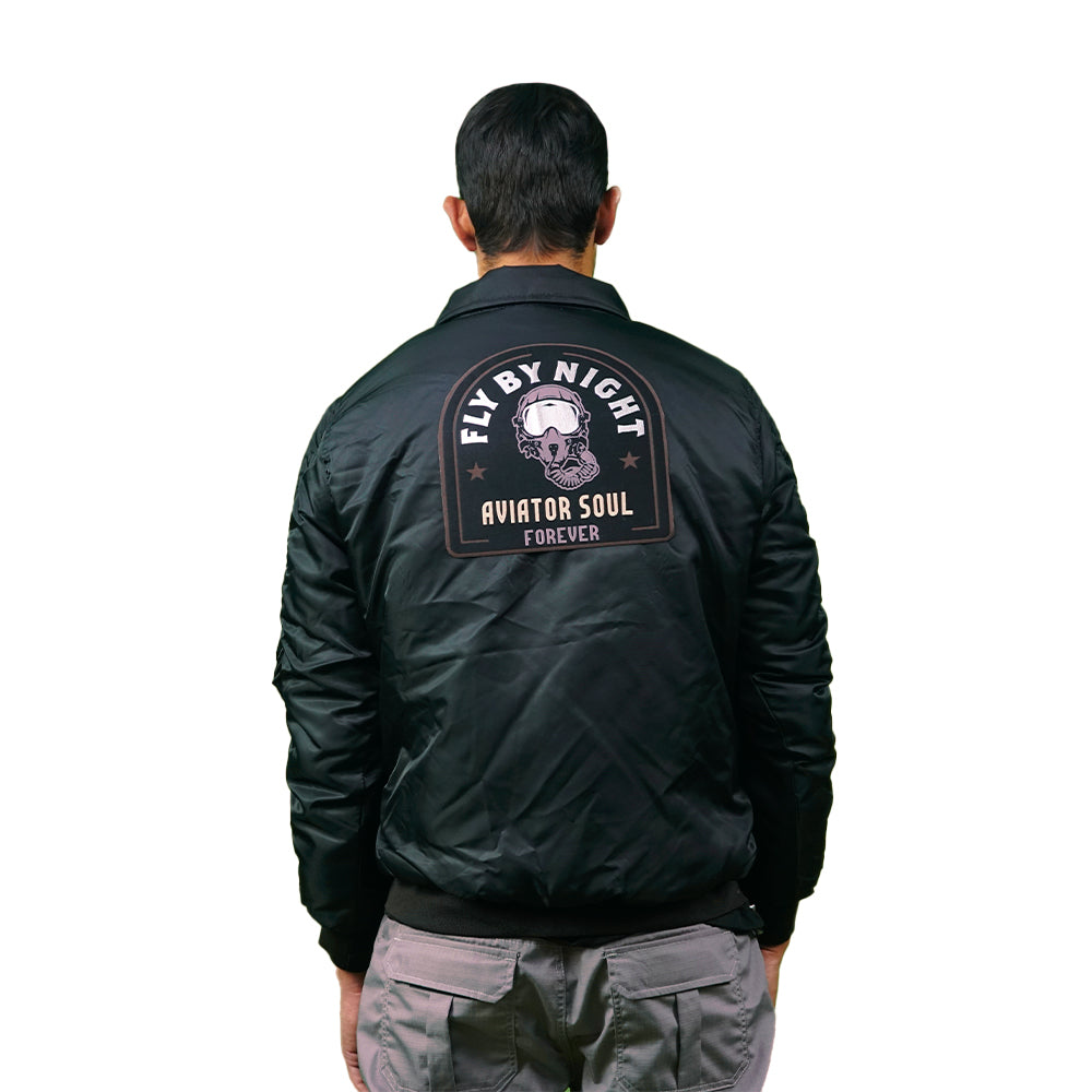 Chaqueta Bomber supernylon parche
