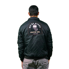 Chaqueta Bomber supernylon parche