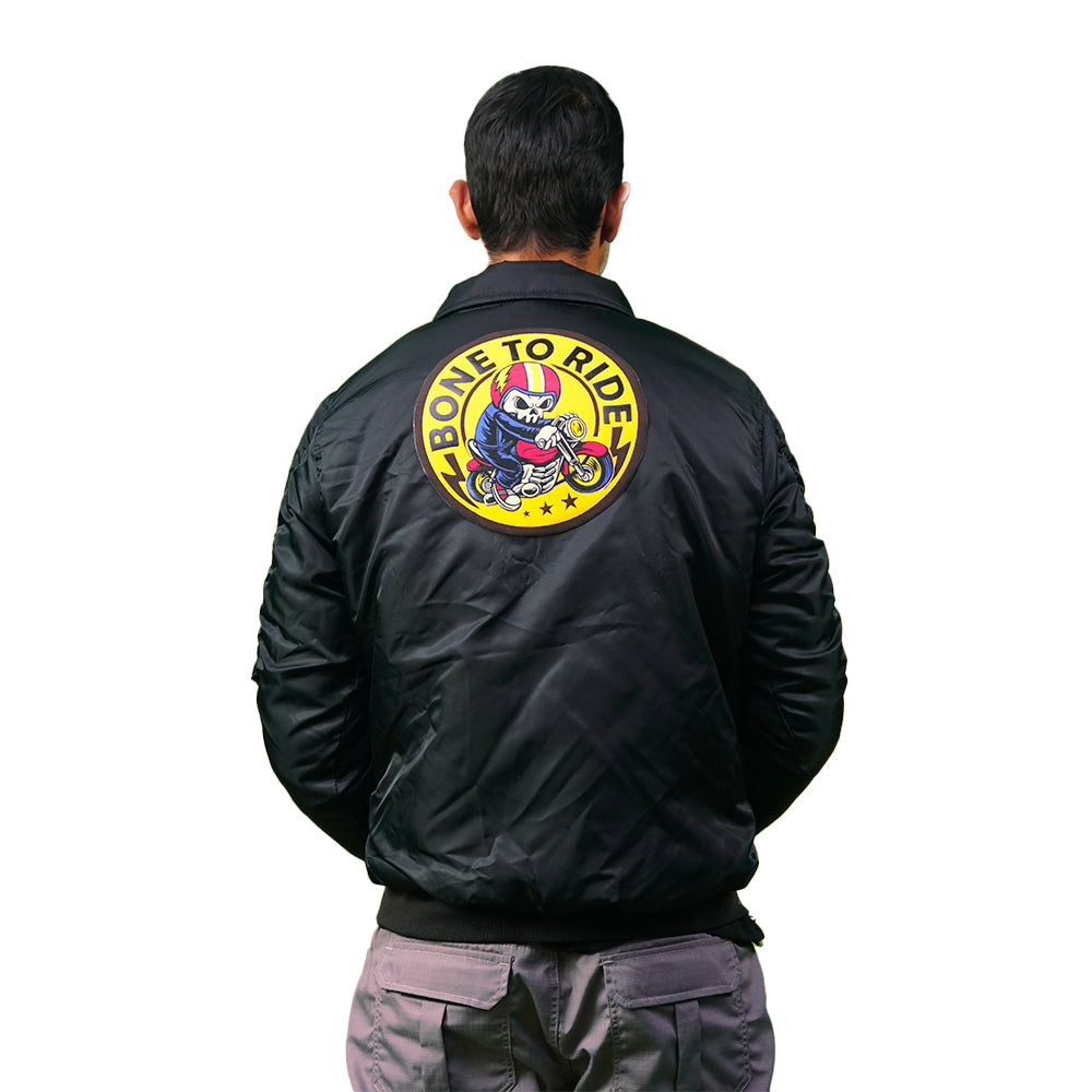 Chaqueta Bomber supernylon parche