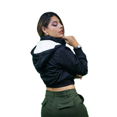 Black Super Nylon Bomber Jacket