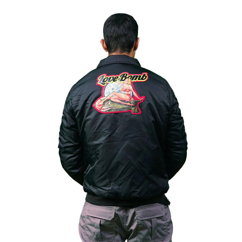 Chaqueta Bomber supernylon parche