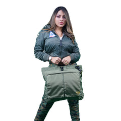 Bolso de Vuelo Verde Militar Sin Parches