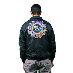 Chaqueta Bomber supernylon parche