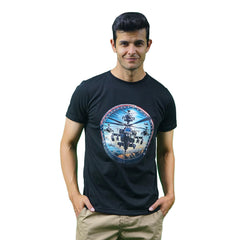 Camiseta Azul algodón peruano