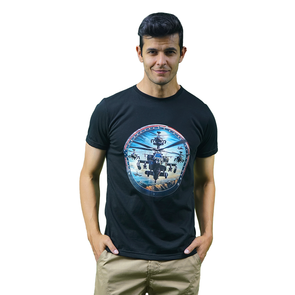 Camiseta Azul algodón peruano