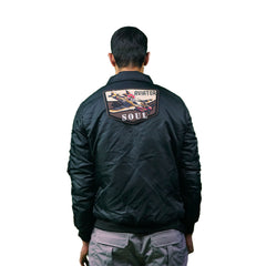Chaqueta Bomber supernylon parche