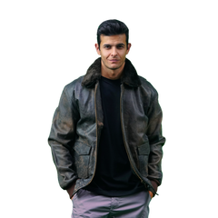 Vintage Brown Leather Jacket