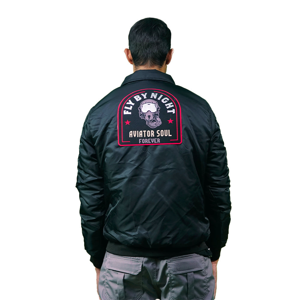 Chaqueta Bomber supernylon parche