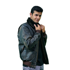 Vintage Brown Leather Jacket