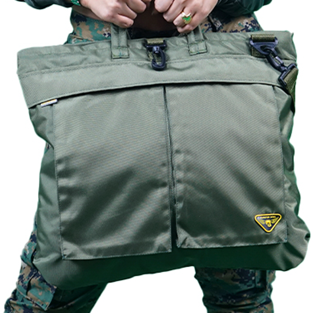 Bolso de Vuelo Verde Militar Sin Parches