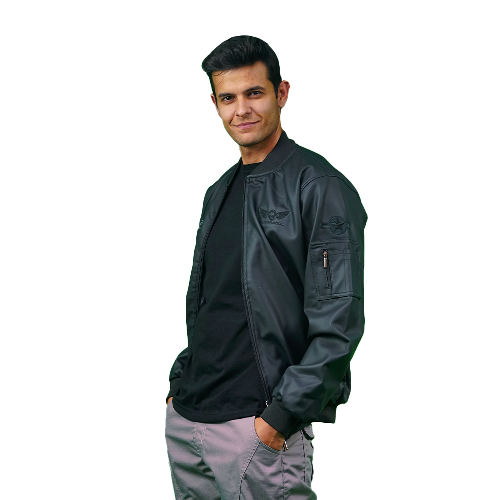 Men’s F-35 Bomber Jacket – Premium Synthetic Leather