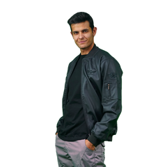 Men’s F-35 Bomber Jacket – Premium Synthetic Leather