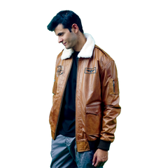 Men’s C A1 Embroidered Caramel Jacket