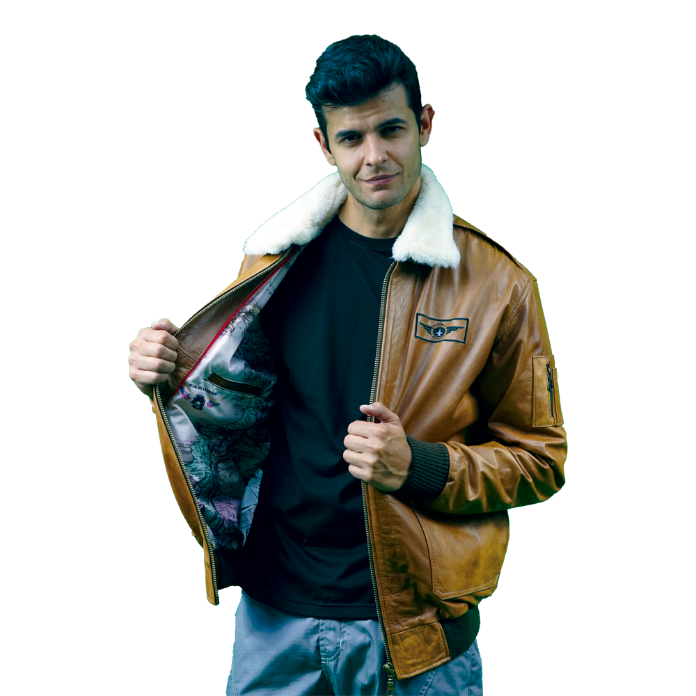 Men’s C A1 Embroidered Caramel Jacket