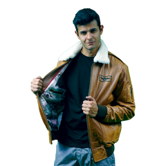 Men’s C A1 Embroidered Caramel Jacket